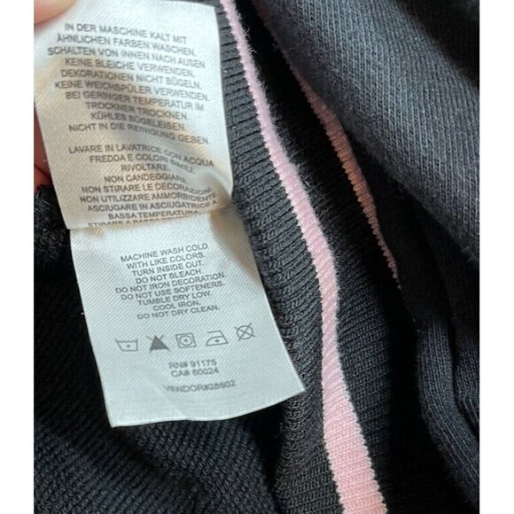 FILA Black Crewneck Multicolor Spellout Women's Sweatshirt Size Small Athletic - Picture 6 of 7